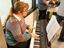 KMD Christine Bick bereichert auf dem neuen Instrument durch Musik die Eröffnung